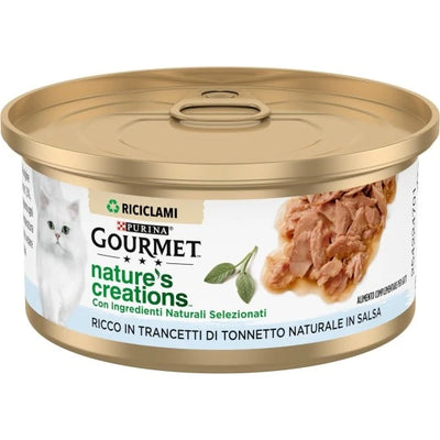 GOURMET PURINA NATURE'S CREATIONS CON TONNETTO IN SALSA 70 GR