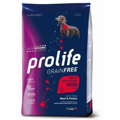 PROLIFE GRAIN FREE ADULT MINI CON MANZO E PATATE 2 KG.