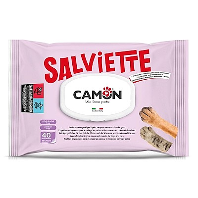 CAMON SALVIETTINE 40 PEZZI 30 X 20 CM CLOREXESIDINA E MIRRA
