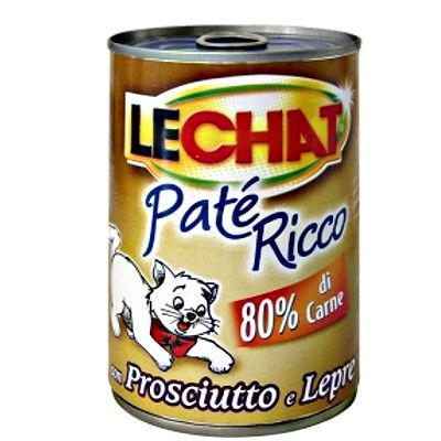 LECHAT PATE' RICCO CON PROSCIUTTO E LEPRE 400 GR