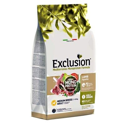 EXCLUSION MEDIUM BREED ADULT CON AGNELLO 3 KG.