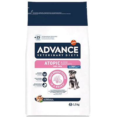 ADVANCE ATOPIC MINI 1,5 KG CON TROTA.