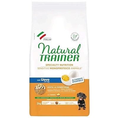 NATURAL TRAINE ADULT CON UOVO E CEREALI 2 KG.
