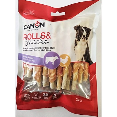 CAMON ROLLS&SNACHA BOVINO E POLLO 6 PZ 70 GR.