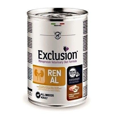 EXCLUSION RENAL ALL BREEDS ADULT CON MAIALE SORGO E RISO 400 GR