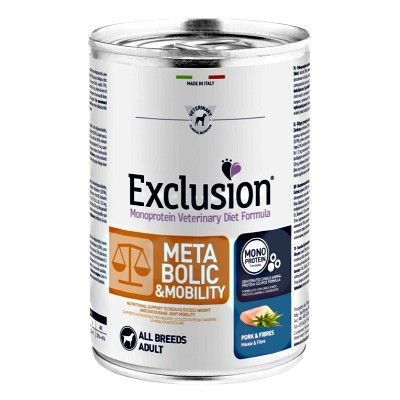 EXCLUSION METABOLIC&MOBILITY ALL BREEDS ADULT CON MAIALE E FIBRE 400 GR.