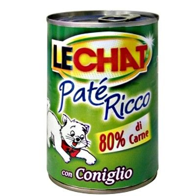 MONGE LE CHAT PATE'  CON CONIGLIO 400 GR