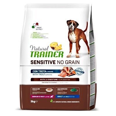 NATURAL TRAINER MEDIUM E MAX CON TROTA E PATATE 3 KG.