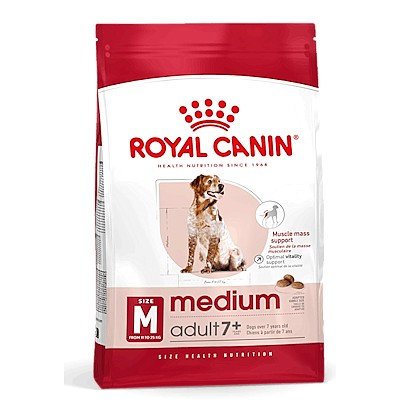 ROYAL CANIN MEDIUM ADULT 7+ 4 KG.