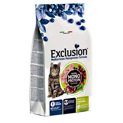EXCLUSION MONOPROTEICO ADULT+1  CON POLLO 1,5 KG.