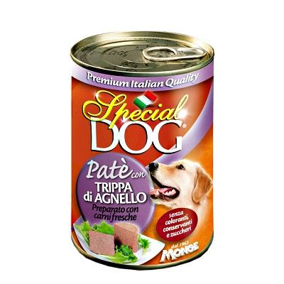 MONGE SPECIAL DOG PATE' CON TRIPPA DI AGNELLO 400 GR.