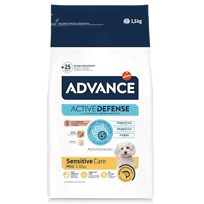 ADVANCE SENSITIVE MINI CON SALMONE 800 GR