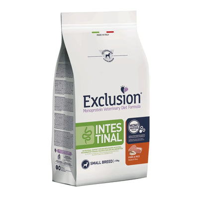 EXCLUSION INTESTINAL SMALL ADULT  CON MAIALE E RISO  KG 7.