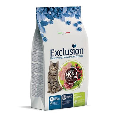 EXCLUSION MONOPROTEICO ADULT+1  CON POLLO 12 KG.
