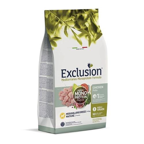 EXCLUSION NOBLE GRAIN SMALL BREED MATURE CON POLLO 2 KG