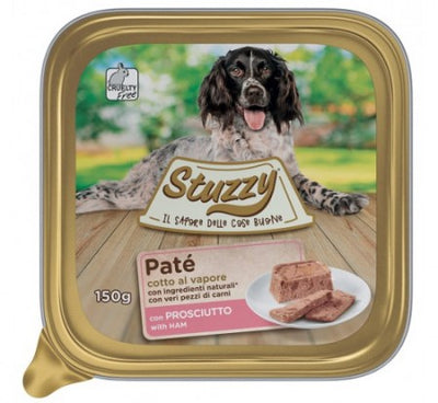 STUZZY DOG  PATÈ CON PROSCIUTTO 12 X 150 GR