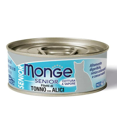 MONGE NATURAL  SENIOR CON TONNO E ALICE 80 GR.