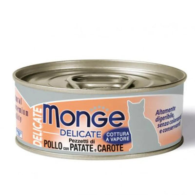 MONGE DELICATE  POLLO CON PATATE E CAROTE 80 GR.