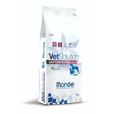 MONGE ALL BREEDS ADULT VETSOLUTION GASTROINTESTINAL POLLO,UOVA,ESTRATTO DI IPPOCASTANO E FIT-AROMA 12 KG