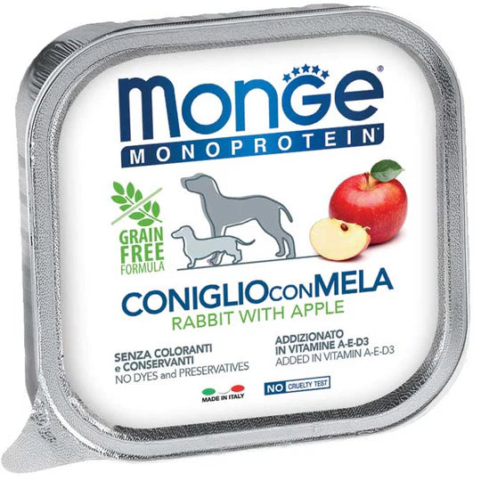 MONGE SOLO MONOPROTEICO CON CONIGLIO E MELA GR 150.