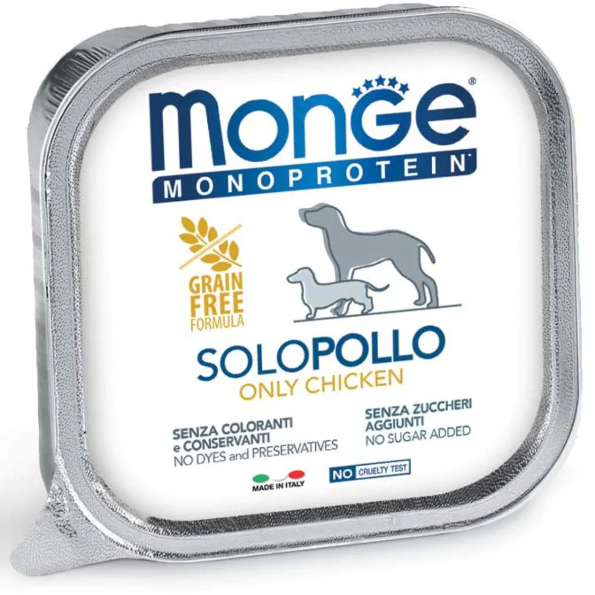 MONGE SOLO  MONOPROTEICO  CON  POLLO 150 GR