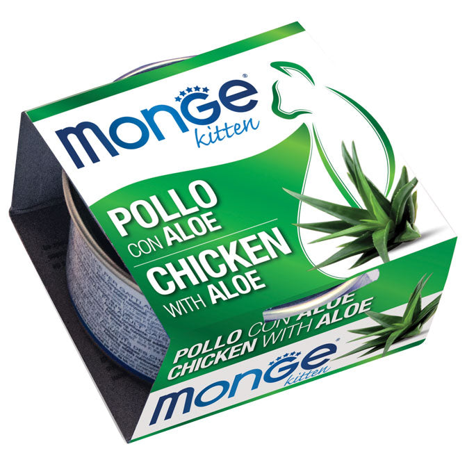 MONGE FRUITS  CON  POLLO E ALOE 80 GR.