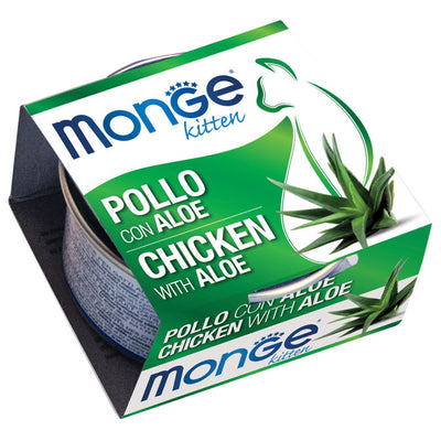 MONGE FRUITS  CON  POLLO E ALOE 80 GR.