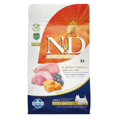 FARMINIA N&D PUMPKIN  ADULT MINI CON AGNELLO E MIRTILLO 800 GR