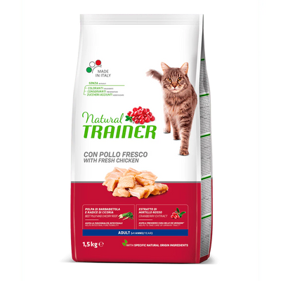 NATURAL TRAINER GATTO ADULT CON POLLO 1,5 KG