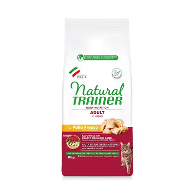NATURAL TRAINER CAT ADULT CON POLLO 10 KG