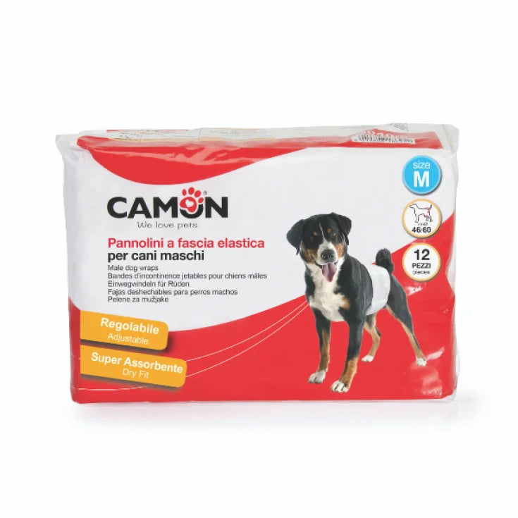 FASCIA CAMON (M) PANNOLINI A FASCIA ELASTICA PER CANI MASCHI