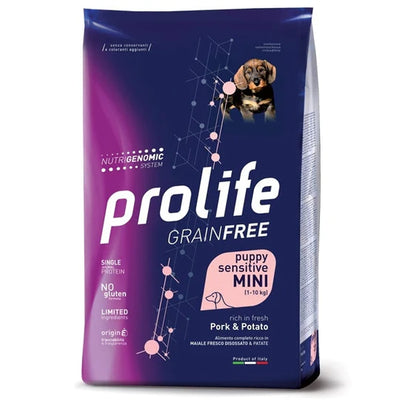 PROLIFE GRAIN FREE  PUPPY MINI  2 KG CON SOGLIOLA E PATATE.