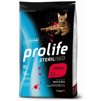PROLIFE STERILISED ADULT  CON MANZO  E RISO 7  KG.