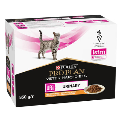 PURINA PRO PLAN BUSTINA UR URINARY 10X85 GR CON POLLO.