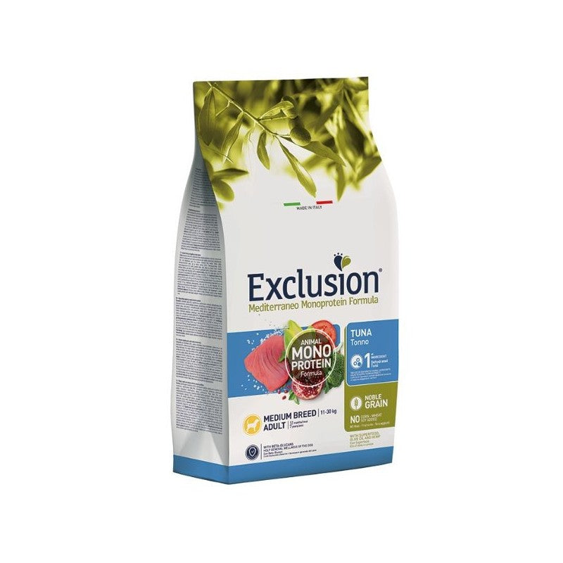 EXCLUSION ADULT MEDIUM BREED ADULT  CON TONNO 12 KG.
