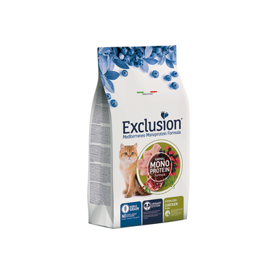 EXCLUSION GATTO STERILIZZATO POLLO 12 KG.