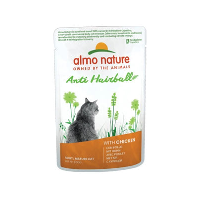 ALMO NATURE ANTI  HAIRBALL CON POLLO 70 GR