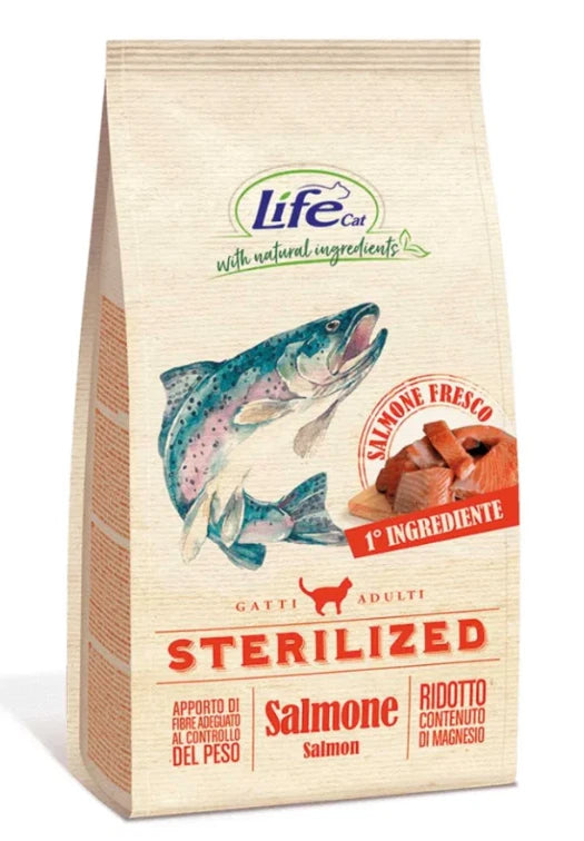 LIFE CROCCATINI GATTO STERILIZZATO  CON SALMONE 1,5 KG
