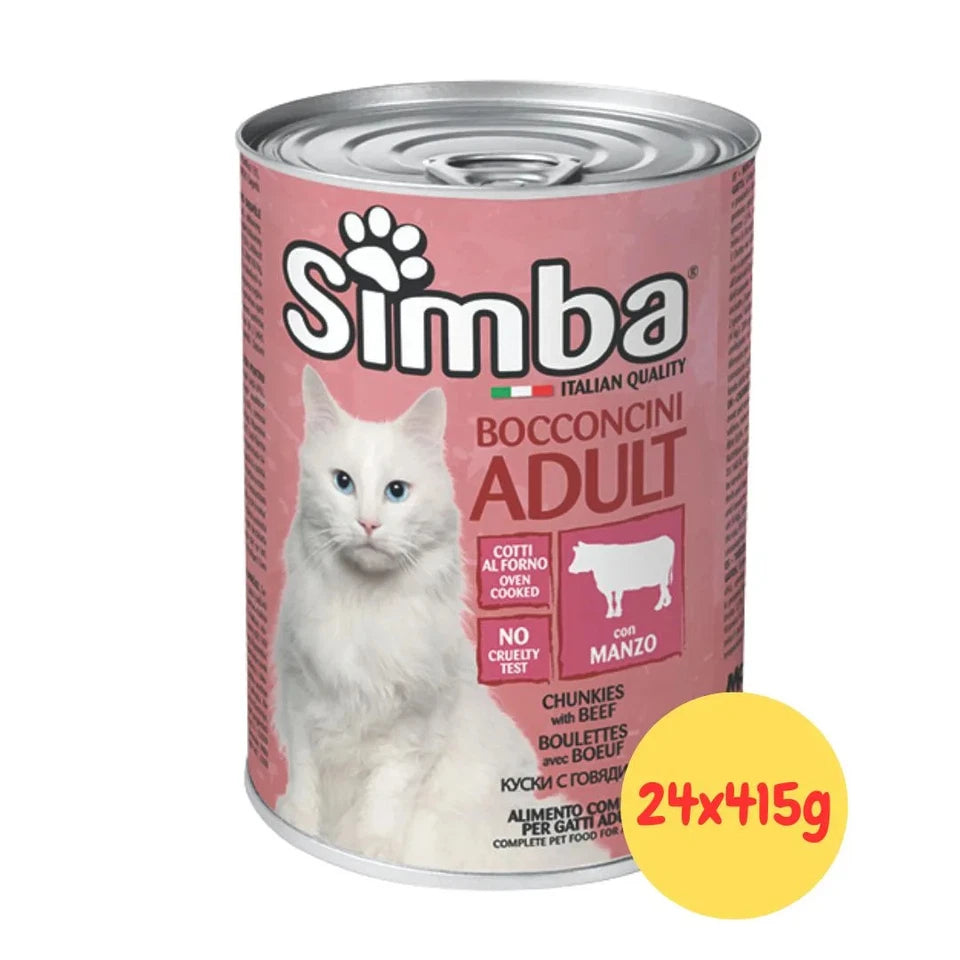 MONGE SIMBA ADULT BOCCONCINI CON  MANZO 415 GR