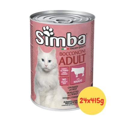 MONGE SIMBA ADULT BOCCONCINI CON  MANZO 415 GR