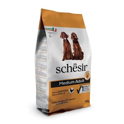 SCHESIR MEDIUM ADULT RICCO IN POLLO  KG 12