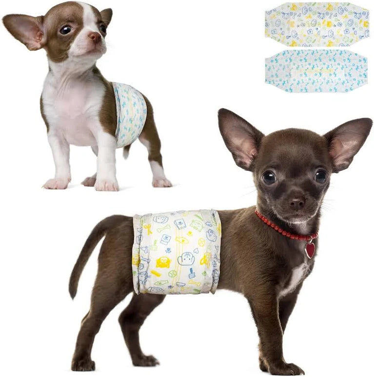 FASCE DIAPERS PANNOLINI A FASCE PER CANI MASCHI MISURA L 8 PZ.