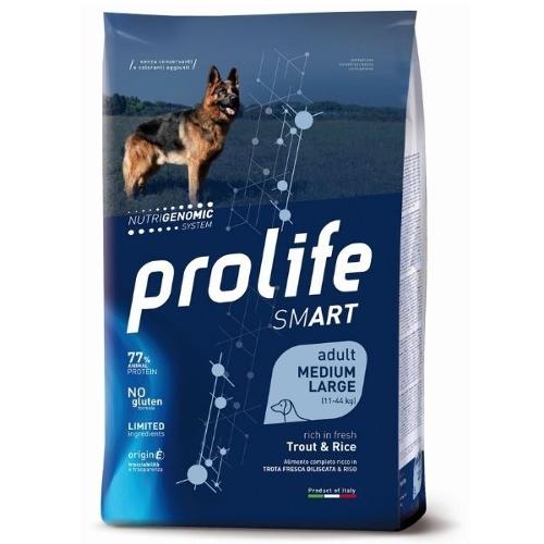 PROLIFE ADULT MEDIUM LARGE RICCO DI TROTA FRESCA E RISO 2,5 KG.