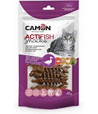 CAMON SNACK ACTIFISH ANATRA SALMONE LIEVITO DI BIRRA POLLO ERBA GATTO ROSMARINO 45 GR