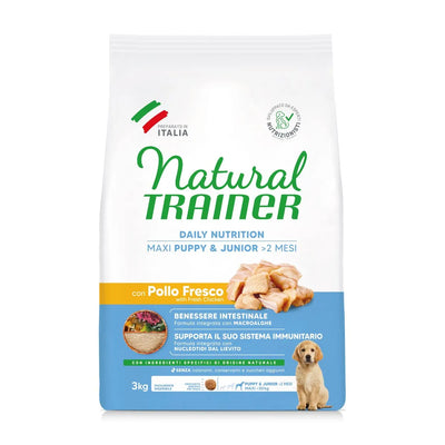NATURAL  TRAINER PUPPY CON POLLO E RISO 3 KG