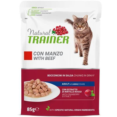 NATURAL TRAINER CAT MANTENIMENTO ADULT CON MANZO BUSTINE 85 GR.