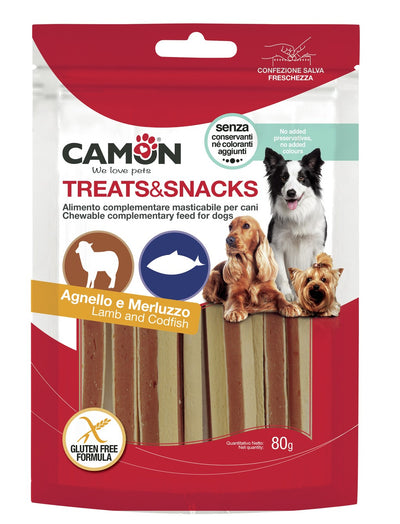 CAMON TREATES&SNACK SANDWICK DI AGNELLO E MERLUZZO 80 GR