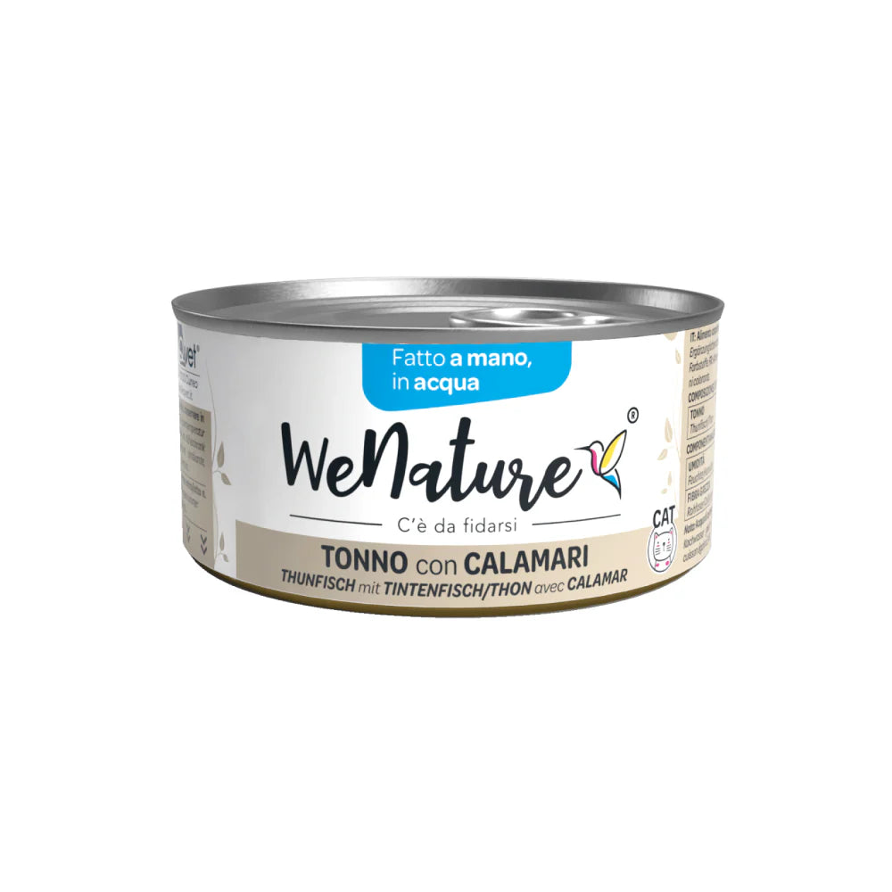 WE NATURE  TONNO CON CALAMARI IN ACQUA 85 GR