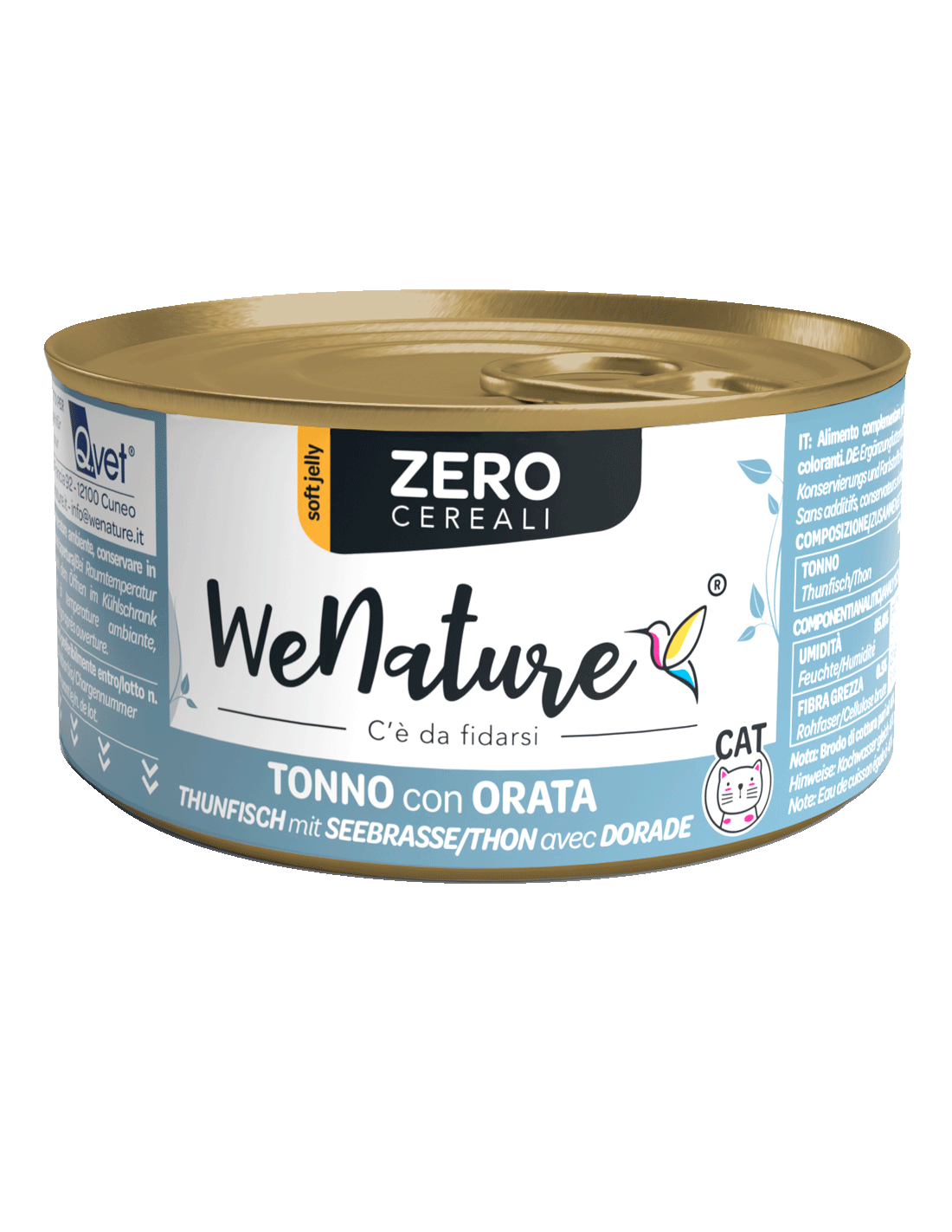 WE NATURE ZERO CEREALI CON TONNO E ORATA 85 GR GATTO