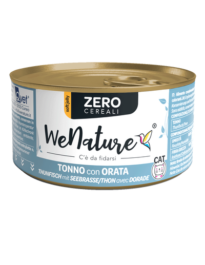 WE NATURE ZERO CEREALI CON TONNO E ORATA 85 GR GATTO
